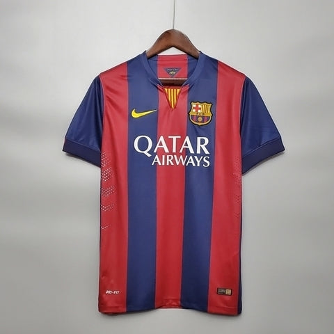 Camisa Barcelona Retrô 2014/2015 Azul e Grená - | Futmantos