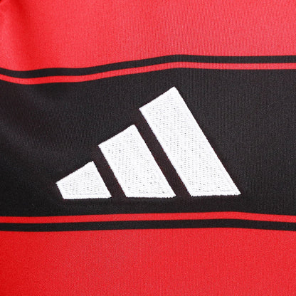 Camisa CRF l 25/26 Manga Longa - Preto e Vermelho | Futmantos