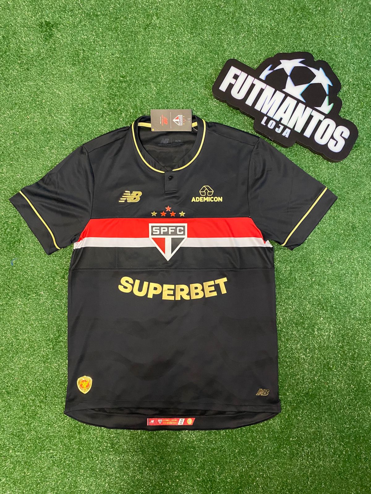 Camisa São Paulo III Preta 25/26 Jogador | Futmantos