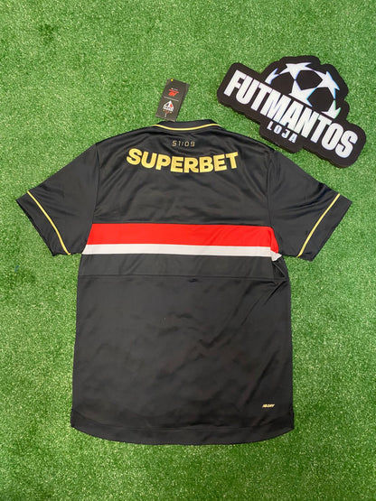 Camisa São Paulo III Preta 25/26 Jogador | Futmantos
