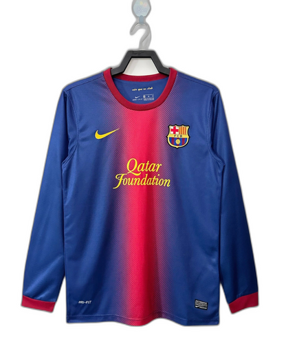 Camisa Barcelona 12/13 I Home - Versão Retrô Manga Longa
