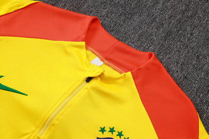 Conjunto Agasalho Brasil amarelo I Futmantos