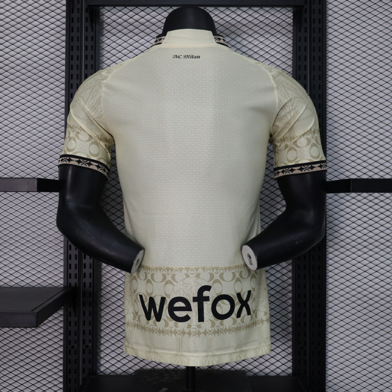 Camisa Milan IV 24/25 Jogador Masculina - Bege | Futmantos