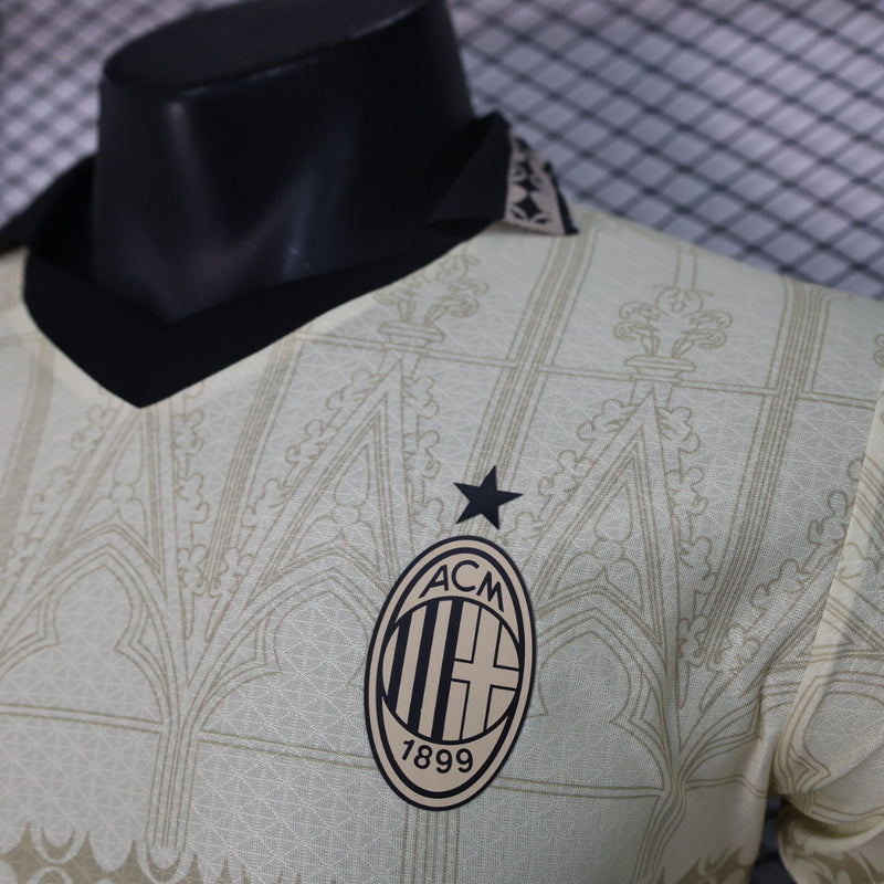 Camisa Milan IV 24/25 Jogador Masculina - Bege | Futmantos