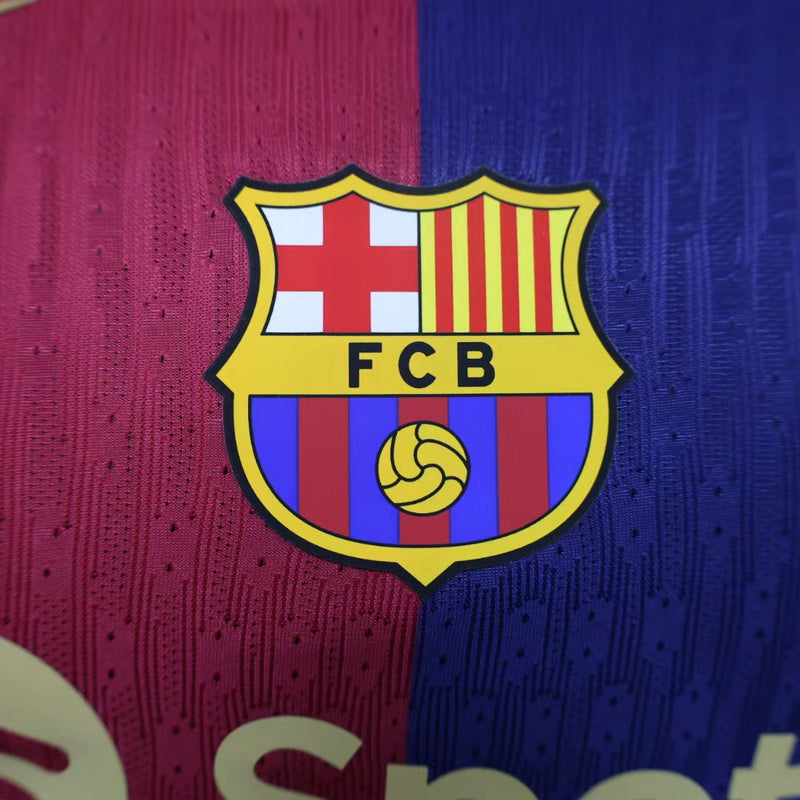 Camisa Barcelona I 24/25 - Jogador Masculina - Azul e vermelha | Futmantos