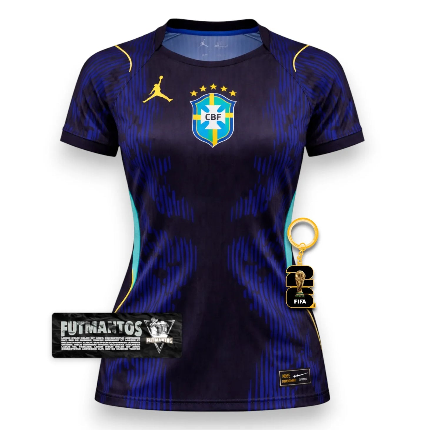 Camisa Brasil ll 2026 - Feminina Azul | FutMantos