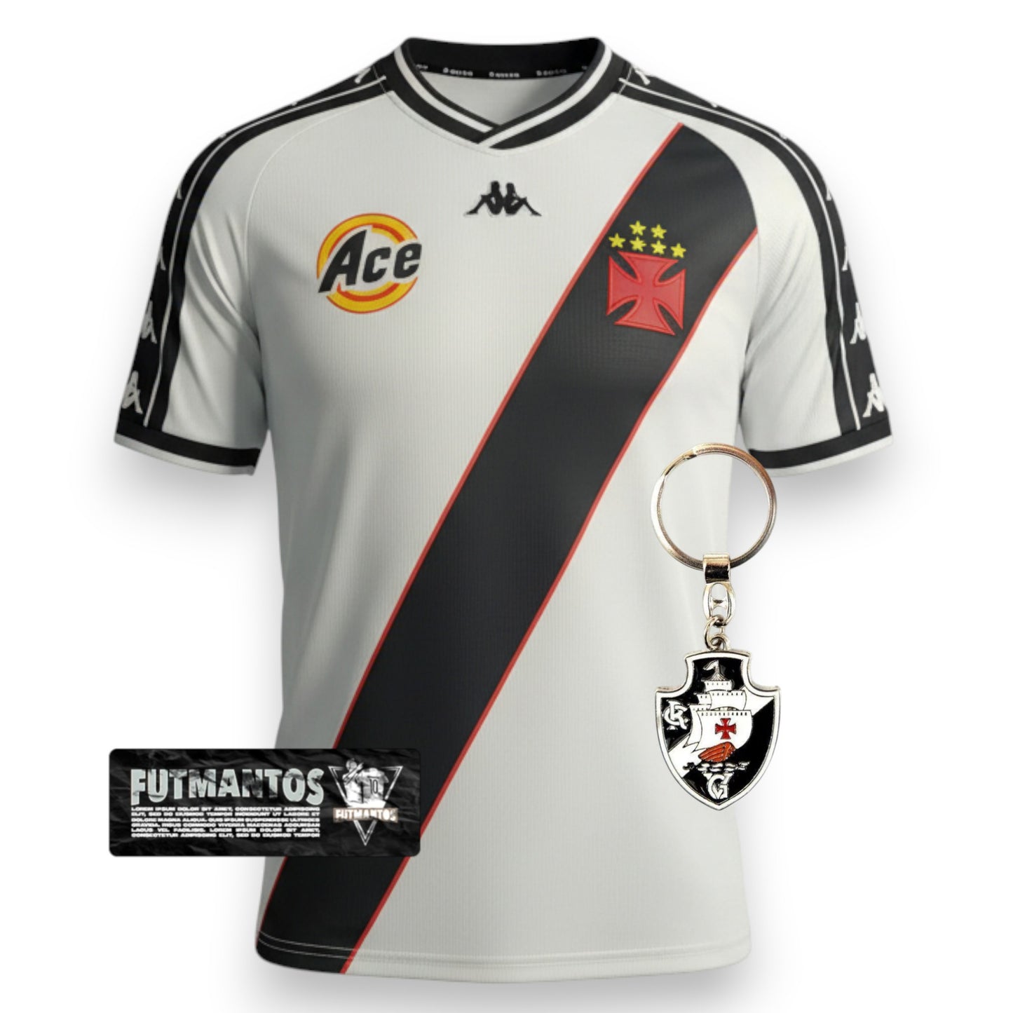 Camisa Vasco Retrô 2000 Branca | FutMantos
