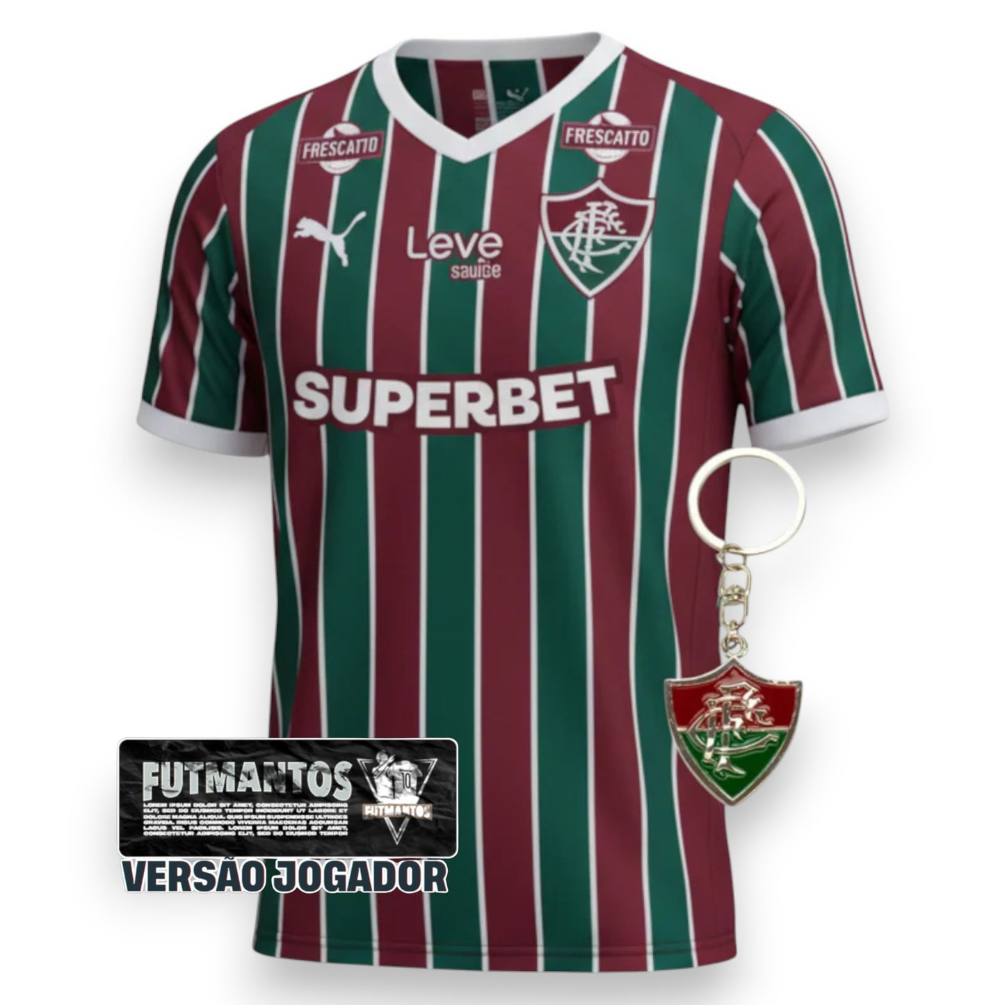 Camisa Fluminense I 26/27 - Versão Jogador - Com Patrocínios | Futmantos